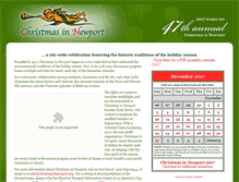 Tablet Screenshot of christmasinnewport.org
